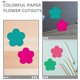 thumbnail image 3 of unbranded 1Jgo Flores De Papel Coloridas Para De Aulas Y Manualidades Con Papel Resistente Y Vibrante, 3 of 8
