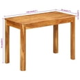 thumbnail image 4 of vidaXL Table à Manger 110x55x76 cm Bois Massif d'Acacia, 4 of 5