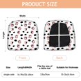 thumbnail image 3 of White Cow Bow Cloud Pattern Seat Covers for Dining Room Chairs Set Of 4,Stretch Printed Washable Chair Seat Cover with Elastic Ties and Button,Removable Waterproof Couch Cushion Covers, 3 of 6