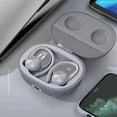 thumbnail image 4 of Auriculares Inalámbricos 5.0 Perfecl Con Ganchos para Oreja Estéreo Con Estuche de Carga y Micrófono Gris, 4 of 8