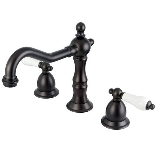 Kingston Brass CC55L5 Robinet de Lavabo Répandu & Poignée de Levier en Métal Bronze Frotté à l'Huile