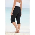 thumbnail image 2 of Swim 365 Women's Plus Size Taslon Cover Up Capri Pant, 2 of 6