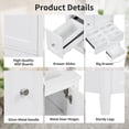 thumbnail image 5 of 24 Inch Bathroom Vanity with Sink, Solid Wood Bathroom Sink Vanity Cabinet with Removable Dividers Drawers and Adjustable Shelves, Small Bathroom Sink Cabinet, White, 5 of 9
