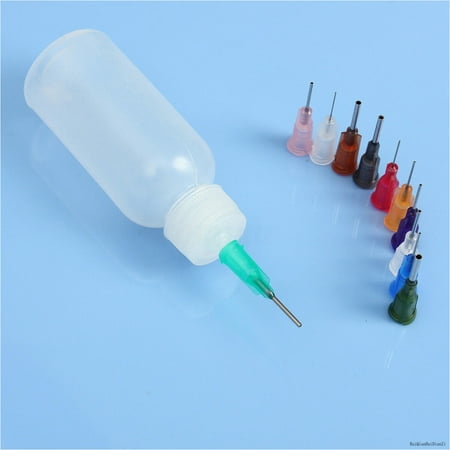

30Ml Clear Rosin Needle Dispenser Bottle For Glues Solder Flux Past 11 Needles