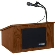 AmpliVox SW250 Wireless Tabletop Lectern, Oak finish