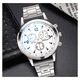 thumbnail image 5 of """2 Pzas Relojes De Cuarzo Casuales Impermeables Para Hombre Lab.G plateado fondo lanco """, 5 of 5