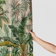 thumbnail image 3 of Orinice Shower Curtain with Hooks Seamless Bird White with Border Interior Tropical Color Tree Such Palm Interiors Paradise Textures Waterproof Decorative Bathroom Cloth Fabric Set  36x72, 3 of 7