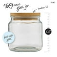 thumbnail image 3 of (2 pack) Plaid Surfaces Glass Jar with Bamboo Lid, 550 ml Clear Jar for DIY Arts and Crafts, 3 of 7