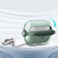 thumbnail image 4 of ELEHOLD for Airpods 2nd/1st Generation 2022 Case,Slim Fit Clear Transparent Kickstand Plastic Simple Shockproof Protective Case with Ring Keychain for Airpods 2nd/1st Generation 2022,Green, 4 of 7
