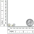 thumbnail image 6 of Gem Stone King 925 Sterling Silver Women Stud Earrings with Removable Jackets Round Cabochon Ethiopian Opal and Moissanite (1.02 Cttw), 6 of 6