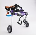 thumbnail image 3 of Fashion Purple Disabled Pet Dog Wheelchair, Aluminum Disabled Pet Assisted Walking Car, 3 of 7