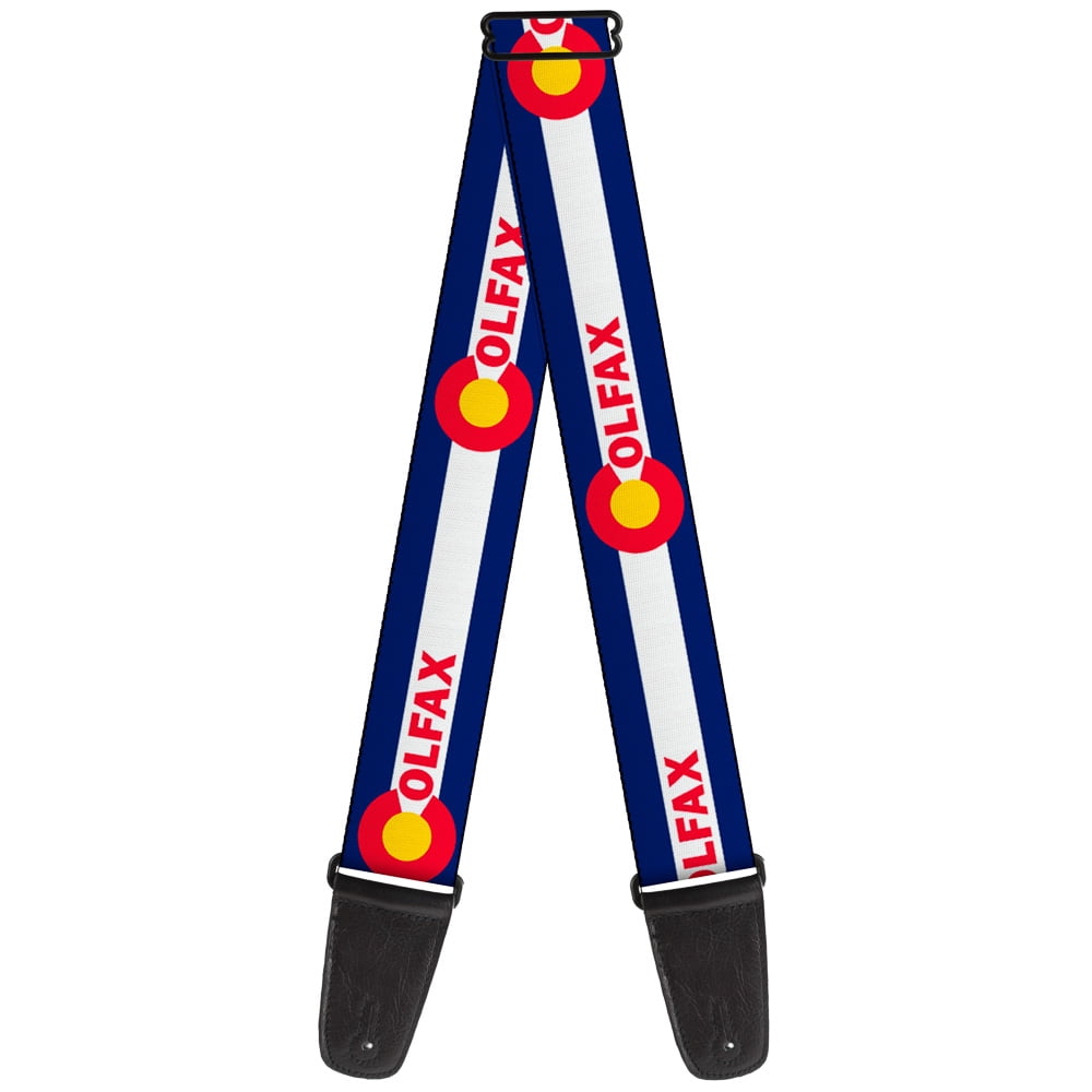 Buckle-Down Guitar Strap, Colfax Colorado Flag, 2 Inches Wide