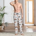 thumbnail image 2 of Logiee Halloween Dachshund Print Pajama Pants for Men,Men’s Pajama Bottoms,Mens PJ Pants with Pockets & Button Fly-Small, 2 of 6