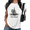 1-White, variant on UNISHE Women's Positivity Skeleton Graphic T-Shirt Thumbs Up Relatable Tee I'm Fine Summer White Top