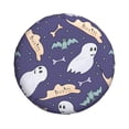 thumbnail image 2 of XMXY Cute Ghost Funny Bat Spare Tire Cover, Universal Waterproof Cover for Jeep RV Tire Wheel Protection, 16 inch, 2 of 8