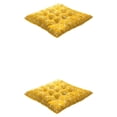 thumbnail image 4 of Inteprter Amplia gama de usos Cojín para asientos suaves y cómodos Cojín cuadrado para silla Tablero de ajedrez amarillo Tablero de ajedrez amarillo 2Conjunto, 4 of 6