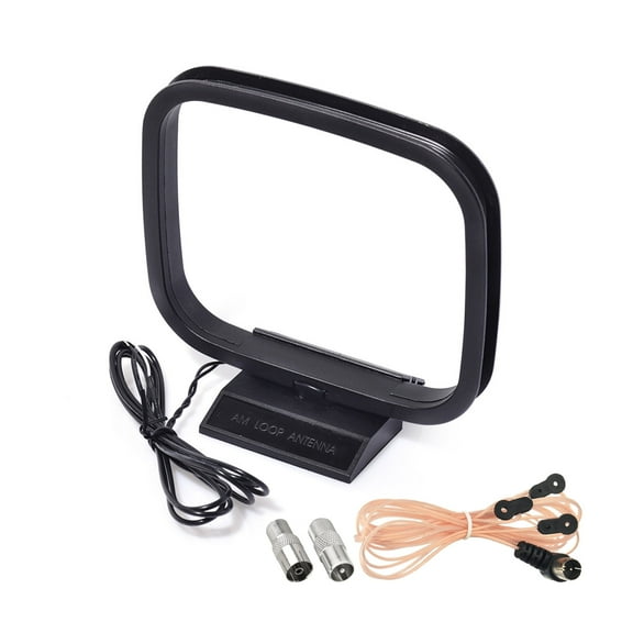 Eightwood FM Antenna FM Dipole Antenna FM Radio Antenna AM Loop Antenna 75 Ohm Indoor for Pioneer Onkyo Yamaha Marantz Indoor Bluetooth Home Stereo Receiver AV Audio video Home Theater Receiver Tuner