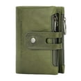 thumbnail image 1 of relayinert Exquisite Leather Wallet For Men Durable And Scratch-proof Waterproof Cowskin Men Wallet Coin Purses dark green, 1 of 6