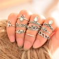 thumbnail image 1 of Mujeres Muchachas Vintage Anillo Set Chapado Aleación Moda Joyería Manos Decoración 9pcs / 10pcs / 13pcs / 16pcs 1111Fourone PS11316, 1 of 1