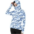 thumbnail image 2 of Wiyuqeen Women's Zip Up Hooded Sun Shirt Long Sleeve UPF 50+ Protection Jacket Casual Camo Print Hiking Sun Shirt with Thumb Holes, 2 of 7