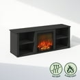 thumbnail image 2 of Furinno Jensen No Heat Decorative Electric Fireplace TV Stand, Entertainment Center for TV up to 60 inch, Americano, 2 of 7