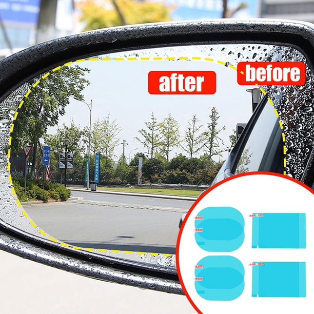 8 piezas de película para espejo retrovisor de coche, impermeable, pegatina de conducción profesional para espejo retrovisor de coche y camión.