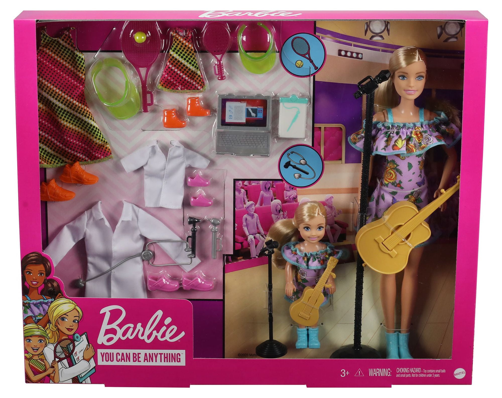 Barbie Chelsea Careers Playset 2 Blonde Dolls and Doctor