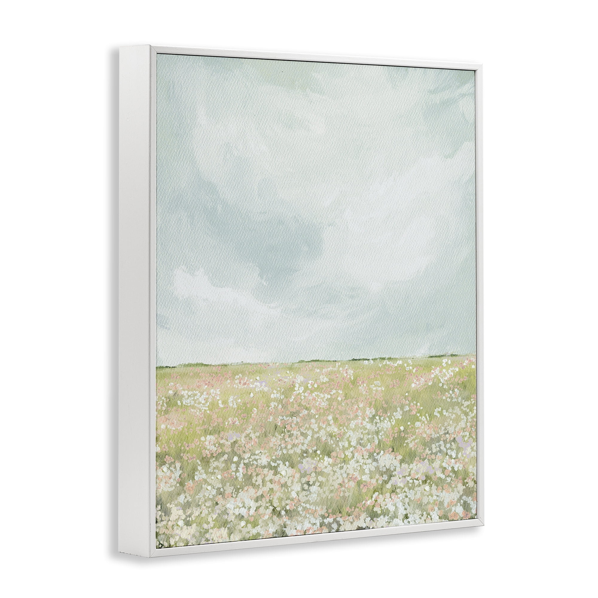 Stupell Industries Budding Field In Spring White Framed Giclee Art, design by Leah Straatsma