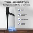thumbnail image 5 of GAMFAMI Vertical Stand Compatible with PlayStation 5/PS5 Slim/PS5 Pro Consoles - PS5 Base Accessories (Blue), 5 of 9