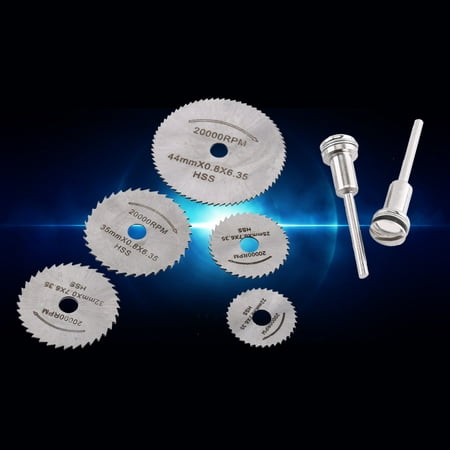 Mini HSS Rotary Tool Saw Blades For Metal Cutter Power Set Wood Cutting with 2 Rods,Mini Circular Saw Blade, Steel Wood Cutting