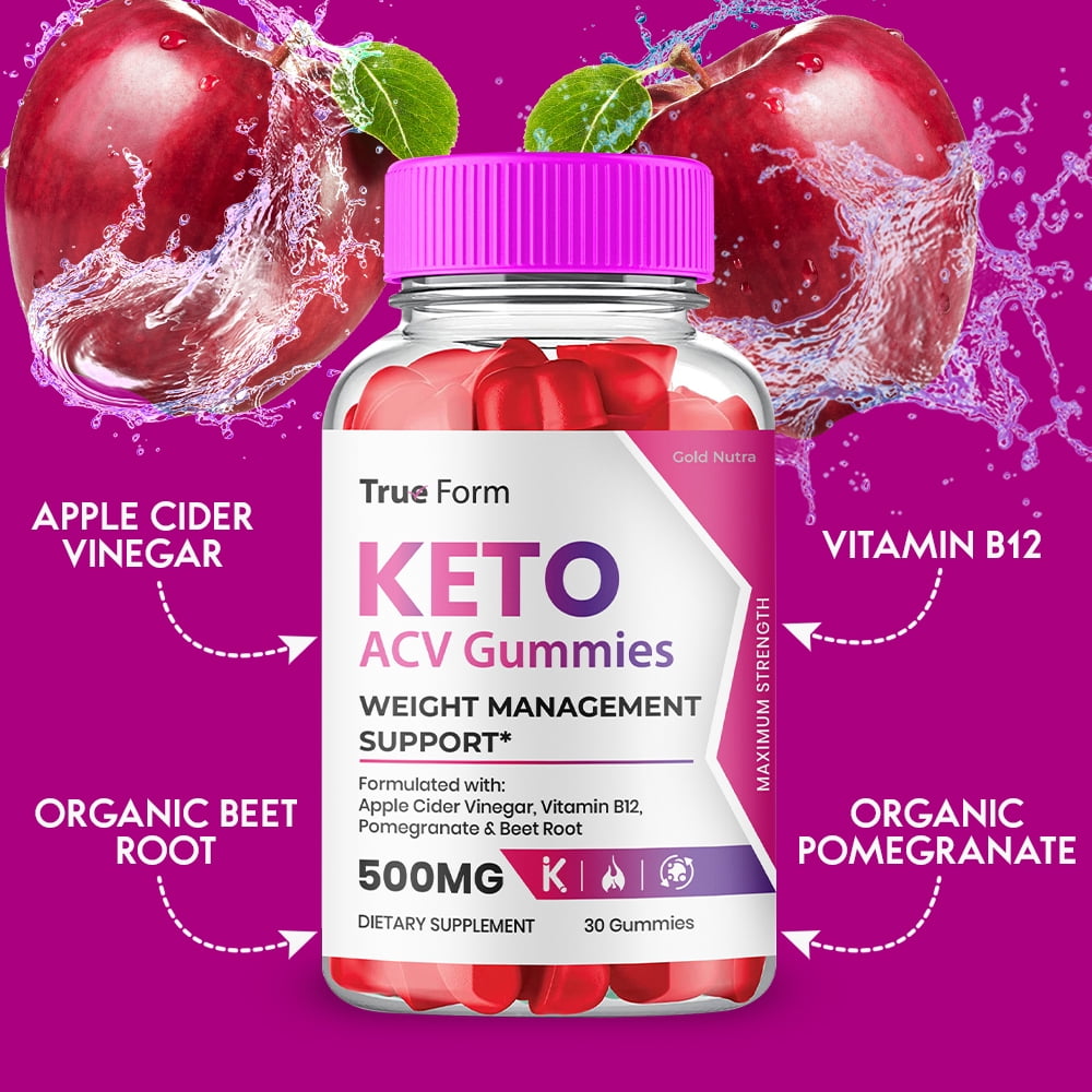 True Form Keto ACV Gummies, Official True Form Gummies, Maximum Strength, 2 Month Supply (2 Pack)