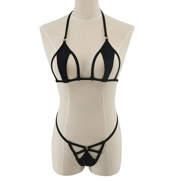 Traje de bano mini bikini micro recortado Traje de bano para mujer Rojo Verde Cocina Decoracion y Otros Walmart en linea