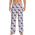 thumbnail image 2 of Goofa Dachshund Dog Printed Soft Pajama Pants for Men, Wide Leg Comfy Casual Lounge Yoga Pants-X-Large, 2 of 9