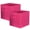 Fuchsia-2, variant on Fabric Closet Organizer Cubes Fuchsia 2 Pack