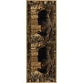 thumbnail image 3 of Nature Novelty 2.7' x 7' Beige and Brown Polypropylene Indoor Area Rug, 3 of 7