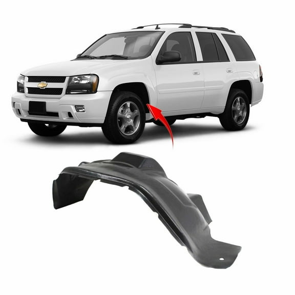 DCP Front Driver Side Fender Liner For 2002-2009 Chevrolet Trailblazer GM1248127