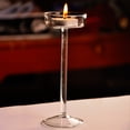 thumbnail image 3 of 2PCS Candle Holder Set Simple Romantic Goblet Glass Candle Holders Candle Stands, 3 of 10