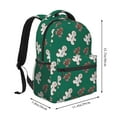 thumbnail image 2 of Xecao Gingerbread Snowman Cookies Backpack, a stylish and functional choice for both men and women, is the perfect basic bookbag for college, work, or travel, 2 of 5