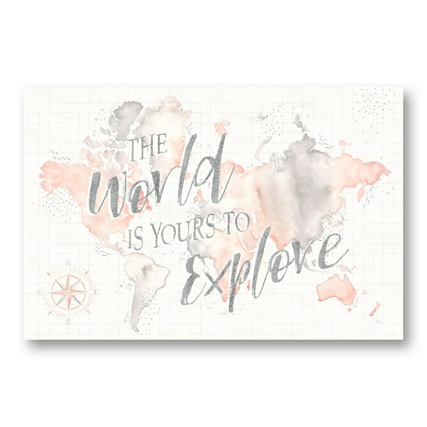 Home Decor Shabby-Chic Wonderful World I by Laura Marshall (Printed on Paper); 18x12in Unframed Paper Poster - Walmart.com
