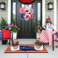 thumbnail image 4 of Usa Flag Welcome Doormat | Nylon Outdoor Indoor Entry Mat 19.7X31.5 Inch | Weather Resistant Dirt Trapper | Easy Clean Patriotic Porch Rug for Front Door Patio Garage, 4 of 6
