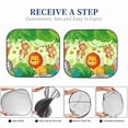 thumbnail image 6 of Disketp 2 Piece African Animals In The Jungle Pattern Windshield Sunshades,Folding Windshield Sun Shade For Car Suv Trucks Sedan,Blocks Uv Rays Sun Visor Protector-Large, 6 of 7