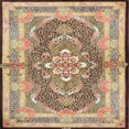 thumbnail image 1 of Ahgly Company Indoor Square Traditional Sienna Brown Persian Area Rugs, 5' Square, 1 of 6
