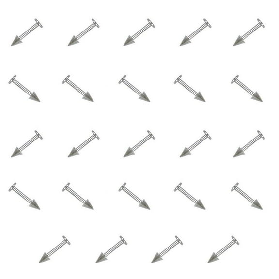 24 Pack Labret Monroe Piercing Barbells with Spike Ends 316L Steel - 14g and 16g