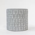 thumbnail image 3 of Set of 12 Black And Beige Lined Pattern Planter, 3 of 3