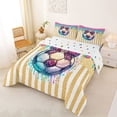thumbnail image 2 of Erosebridal Ball Games Kids Full Size Comforter Sets,Soccer Ice Cream Leopard Print Bowknot Bedding Sets For Football Girls,Reversible 3-Piece, 2 of 7