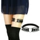 thumbnail image 4 of Personalidad y temperamento Sexy Hermoso Punk Encaje Cuero Muslo Anillo Forma de melocotón Forma de amor Elástico Suave Chica Liga Cinturón, 4 of 6