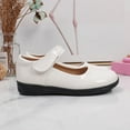 thumbnail image 6 of ZACPNCV Girls Mary Jane Ballerina Flats Ballet Dress Shoes for Wedding Party School for Toddler White 10-11 Years, 6 of 7