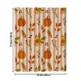 thumbnail image 3 of Btomtd Autumn Harvest Printed Shower Curtain with Pumpkin Theme, Polyester Waterproof Shower Curtain Liner for Bathroom, Thanksgiving Themed Bathroom Curtains - 35.43"x70.86", B, 3 of 6