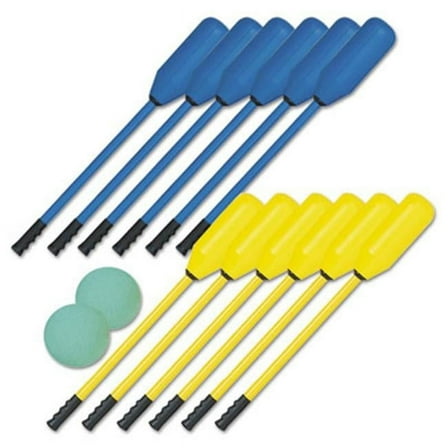 Soft Polo Set  Rhino Skin  Blue and Yellow  12 Sticks-2 Balls