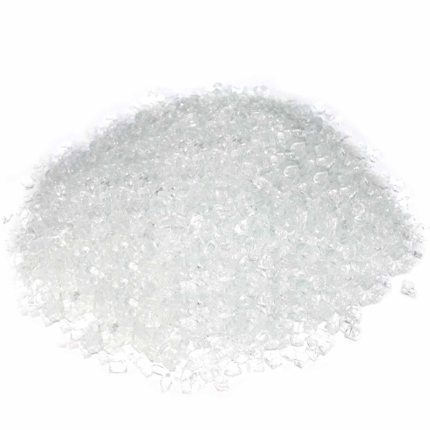 Koltose by Mash Fire Glass, Crystal, ½ Inch Tempered Fire Pit Glass